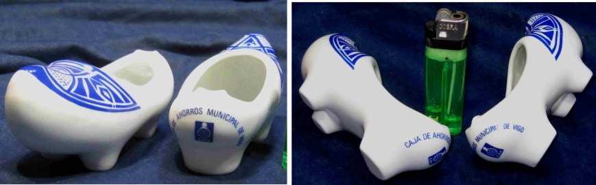ZUECOS CENICEROS PORCELANA SARGADELOS